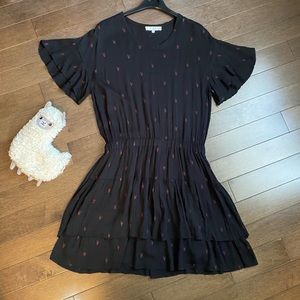 IRO Mini Chevron Print Dress sz 34 Small New